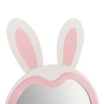 ΠΑΙΔΙΚΟΣ ΚΑΘΡΕΦΤΗΣ ΔΑΠΕΔΟΥ BUNNY HM4489.01 MDF ΡΟΖ & ΛΕΥΚΟ-ΜΑΥΡΟ STAND 80x162Υεκ. - Image 7