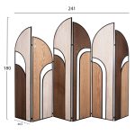 ΠΑΡΑΒΑΝ 6-ΦΥΛΛΟ ΜΟΝΗΣ ΟΨΗΣ CRYPT HM4221 MDF ΣΕ 4 ΧΡΩΜΑTA-ΜΑΥΡΟ ΜΕΤΑΛΛΟ 241x1,5x180Υεκ. - Image 2
