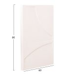 ΠΙΝΑΚΑΣ ΟΡΘΟΓΩΝΙΟΣ ΣΕΙΡΑ SANTORINI HM4509 MDF ΥΠΟΛΕΥΚΟ ΧΡΩΜΑ 60x4(πάχος)x80Υεκ. - Image 2