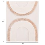 ΠΙΝΑΚΑΣ ΟΡΘΟΓΩΝΙΟΣ ΣΕΙΡΑ SANTORINI HM4535 MDF ΥΠΟΛΕΥΚΟ ΧΡΩΜΑ-ΔΙΑΚΟΣΜΗΣΗ ΜΠΕΖ 48x4,5(πάχος)x60Υεκ. - Image 2