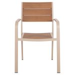 ΠΟΛΥΘΡΟΝΑ ΑΛΟΥΜΙΝΙΟΥ SAGA HM5127.04 ΣΑΜΠΑΝΙ ΜΕ POLYWOOD 55x52x86Yεκ. - Image 3