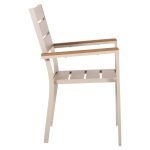 ΠΟΛΥΘΡΟΝΑ ΑΛΟΥΜΙΝΙΟΥ SAGA HM5981.04 ΣΑΜΠΑΝΙ-POLYWOOD ΣΕ ΦΥΣΙΚΟ 55x55x86Υεκ. - Image 4