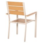 ΠΟΛΥΘΡΟΝΑ ΑΛΟΥΜΙΝΙΟΥ SAGA HM5981.04 ΣΑΜΠΑΝΙ-POLYWOOD ΣΕ ΦΥΣΙΚΟ 55x55x86Υεκ. - Image 5