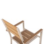 ΠΟΛΥΘΡΟΝΑ ΑΛΟΥΜΙΝΙΟΥ SAGA HM5981.04 ΣΑΜΠΑΝΙ-POLYWOOD ΣΕ ΦΥΣΙΚΟ 55x55x86Υεκ. - Image 8