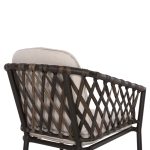 ΠΟΛΥΘΡΟΝΑ ΑΛΟΥΜΙΝΙΟΥ BOLLY HM6080 ΚΑΦΕ-ΣΥΝΘ.RATTAN ΚΑΦΕ-ΜΠΕΖ ΜΑΞΙΛΑΡΙΑ 58,5x67x86Υεκ - Image 9