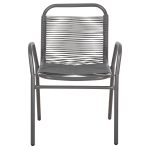 ΠΟΛΥΘΡΟΝΑ ΕΞ.ΧΩΡΟΥ AVRIL HM5968.01 ΜΕΤΑΛΛΟ ΚΑΙ ΣΥΝΘ.RATTAN ΣΕ ΓΚΡΙ 54,5x56x78Υεκ. - Image 3