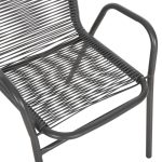 ΠΟΛΥΘΡΟΝΑ ΕΞ.ΧΩΡΟΥ AVRIL HM5968.01 ΜΕΤΑΛΛΟ ΚΑΙ ΣΥΝΘ.RATTAN ΣΕ ΓΚΡΙ 54,5x56x78Υεκ. - Image 8