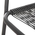 ΠΟΛΥΘΡΟΝΑ ΕΞ.ΧΩΡΟΥ AVRIL HM5968.01 ΜΕΤΑΛΛΟ ΚΑΙ ΣΥΝΘ.RATTAN ΣΕ ΓΚΡΙ 54,5x56x78Υεκ. - Image 9