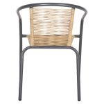 ΠΟΛΥΘΡΟΝΑ SWIFTER HM5969.02 ΜΕΤΑΛΛΟ ΓΚΡΙ-ΣΥΝΘ. RATTAN ΣΕ ΦΥΣΙΚΟ 54x61x75Υεκ. - Image 6