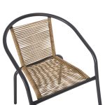 ΠΟΛΥΘΡΟΝΑ SWIFTER HM5969.02 ΜΕΤΑΛΛΟ ΓΚΡΙ-ΣΥΝΘ. RATTAN ΣΕ ΦΥΣΙΚΟ 54x61x75Υεκ. - Image 7