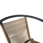 ΠΟΛΥΘΡΟΝΑ SWIFTER HM5969.02 ΜΕΤΑΛΛΟ ΓΚΡΙ-ΣΥΝΘ. RATTAN ΣΕ ΦΥΣΙΚΟ 54x61x75Υεκ. - Image 8