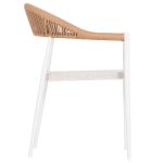 ΠΟΛΥΘΡΟΝΑ BERG HM6284.01 ΑΛΟΥΜΙΝΙΟ & TEXTILENE ΛΕΥΚΟ--P.E.TWISTED RATTAN 55x56x79Υεκ - Image 4