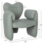 ΠΟΛΥΘΡΟΝΑ HARTT HM9777.07 ΦΥΣΤΙΚΙ TEDDY ΥΦΑΣΜΑ 84x74x87Yεκ. - Image 2