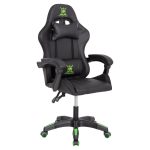 ΠΟΛΥΘΡΟΝΑ GAMING DARREN HM1203.03 ΜΑΥΡΟ-ΠΡΑΣΙΝΟ PVC 58.5x100x120Υεκ.