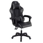 ΠΟΛΥΘΡΟΝΑ GAMING DARREN HM1203.10 ΜΑΥΡΟ-ΓΚΡΙ PVC 60x60x120Υεκ.
