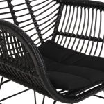 ΠΟΛΥΘΡΟΝΑ ΜΕ ΜΑΞΙΛΑΡΙ ΜΕΤΑΛΛΙΚΗ ALLEGRA HM5450.32 ΜΕ WICKER ΜΑΥΡΟ 58x59x82Υεκ. - Image 8