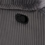 ΠΟΛΥΘΡΟΝΑ RELAX DIONI HM3296.11 ΓΚΡΙ ΡΙΓΕ ΥΦΑΣΜΑ 85x90x100Υεκ. - Image 9