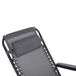 ΠΟΛΥΘΡΟΝΑ RELAX COMPANION HM5095.11 ΓΚΡΙ TEXTILENE-ΜΑΥΡΟ ΜΕΤΑΛΛΟ 67x145x110Υεκ. - Image 8