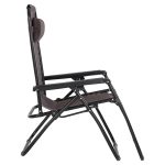 ΠΟΛΥΘΡΟΝΑ RELAX COMPANION HM5095.13 ΚΑΦΕ TEXTILENE-ΜΑΥΡΟ ΜΕΤΑΛΛΟ 67x145x110Υεκ. - Image 5