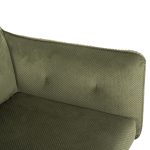 ΠΟΛΥΘΡΟΝΑ ΤΡΑΠΕΖΑΡΙΑΣ QUILL HM9843.05 ΠΡΑΣΙΝΟ ΥΦΑΣΜΑ-ΞΥΛΟ ΟΞΙΑΣ ΠΟΔΙΑ 61x57,5x91Υεκ. - Image 8