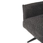 ΠΟΛΥΘΡΟΝΑ ΤΡΑΠΕΖΑΡΙΑΣ ZORIN HM9846.03 ΓΚΡΙ ΥΦΑΣΜΑ-ΜΑΥΡΑ ΜΕΤΑΛΛΙΚΑ ΠΟΔΙΑ 64x66x94,5Υεκ. - Image 9
