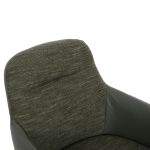 ΠΟΛΥΘΡΟΝΑ ΤΡΑΠΕΖΑΡΙΑΣ DEW HM9848.05 ΥΦΑΣΜΑ & PU ΣΕ ΠΡΑΣΙΝΟ-ΞΥΛΟ ΟΞΙΑΣ ΠΟΔΙΑ 56,5x62x81,5Υεκ. - Image 7