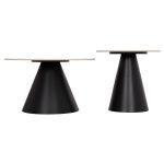 ΣΕΤ 2 ΤΡΑΠΕΖΙΑ ΣΑΛΟΝΙΟΥ RIDGE(X) HM18307.02 SINTERED STONE TOPS--ΒΑΣΕΙΣ ΜΑΥΡΕΣ Φ50 & Φ70 - Image 5