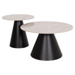 ΣΕΤ 2 ΤΡΑΠΕΖΙΑ ΣΑΛΟΝΙΟΥ RIDGE(X) HM18307.02 SINTERED STONE TOPS--ΒΑΣΕΙΣ ΜΑΥΡΕΣ Φ50 & Φ70 - Image 10