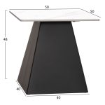 ΣΕΤ 2 ΤΡΑΠΕΖΙΑ ΣΑΛΟΝΙΟΥ QUBER(X) HM18311.02 SINTERED STONE ΤΕΤΡΑΓΩΝΟ--ΒΑΣΕΙΣ ΜΑΥΡΕΣ - Image 3
