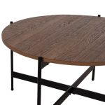 ΣΕΤ 2ΤΜΧ ΤΡΑΠΕΖΙΑ ΣΑΛΟΝΙΟΥ RONDA HM21089.03 MDF ΣΕ ΚΑΡΥΔΙ ΧΡΩΜΑ Φ80εκ & Φ50εκ - Image 4