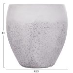 ΣΕΤ 3ΤΜΧ ΓΛΑΣΤΡΕΣ ΣΕΙΡΑ GARDENER HM4718 FIBERCLAY ΛΕΥΚΟ Φ55x54Υεκ - Image 4