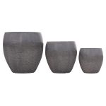 ΣΕΤ 3ΤΜΧ ΓΛΑΣΤΡΕΣ ΣΕΙΡΑ GARDENER HM4725 FIBERCLAY-ΣΕ ΣΚΟΥΡΟ CEMENT ΧΡΩΜΑ Φ55x54Υεκ - Image 6