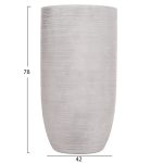 ΣΕΤ 3ΤΜΧ ΓΛΑΣΤΡΕΣ ΚΥΛΙΝΔΡΟΙ ΣΕΙΡΑ GARDENER HM4721 FIBERCLAY-ΧΡΩΜΑ CEMENT Φ42x78Υεκ - Image 3