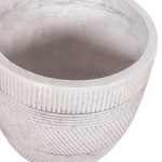 ΣΕΤ 4ΤΜΧ ΓΛΑΣΤΡΕΣ ΣΤΡΟΓΓΥΛΕΣ ΣΕΙΡΑ GARDENER HM4719 FIBERCLAY-ΧΡΩΜΑ CEMENT Φ44x43Υεκ - Image 10