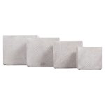 ΣΕΤ 4ΤΜΧ ΓΛΑΣΤΡΕΣ ΤΕΤΡΑΓΩΝΕΣ GARDENER HM4730 FIBERCLAY ΓΚΡΙ CEMENT 37x37x32Υεκ. - Image 9