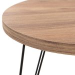 ΣΕΤ ΒΟΗΘ.ΤΡΑΠΕΖΑΚΙΑ NISSA HM18173.04 ΜΕΛΑΜΙΝΗ ΣΕ ΦΥΣΙΚΟ-ΜΑΥΡΑ ΜΕΤΑΛ.ΠΟΔΙΑ - Image 10