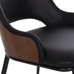 ΣΕΤ ΤΡΑΠΕΖΑΡΙΑ ΕΣΩΤ. ΧΩΡΟΥ 7ΤΜΧ HM11969 ΤΡΑΠΕΖΙ DENTY ΟΒΑΛ & 6 ΚΑΡΕΚΛΕΣ DELF(ΜΑΥΡΕΣ) - Image 7