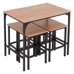 ΣΕΤ ΤΡΑΠΕΖΑΡΙΑ ΜΠΑΡ 5ΤΜΧ BOXY HM9882.01 ΜΑΥΡΟ ΜΕΤΑΛΛΟ-ΜΕΛΑΜΙΝΗ ΣΕ SONAMA - Image 4