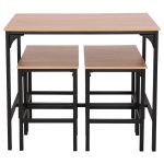 ΣΕΤ ΤΡΑΠΕΖΑΡΙΑ ΜΠΑΡ 5ΤΜΧ BOXY HM9882.01 ΜΑΥΡΟ ΜΕΤΑΛΛΟ-ΜΕΛΑΜΙΝΗ ΣΕ SONAMA - Image 5