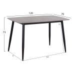 ΣΕΤ ΤΡΑΠΕΖΑΡΙΑΣ 5ΤΜΧ RAVEN HM21068.03 ΚΕΡΑΜΙΚΟ TOP ΓΚΡΙ ΜΑΡΜΑΡΟ--ΓΚΡΙ ΥΦΑΣΜΑ - Image 2