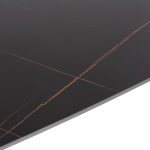 ΣΕΤ ΤΡΑΠΕΖΑΡΙΑΣ 5ΤΜΧ RAVEN HM21069.02 ΚΕΡΑΜΙΚΟ TOP ΜΑΥΡΟ ΜΑΡΜΑΡΟ & 4 ΚΑΡΕΚΛΕΣ - Image 4