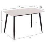 ΣΕΤ ΤΡΑΠΕΖΑΡΙΑΣ 5ΤΜΧ RAVEN HM21071.03 ΚΕΡΑΜΙΚΟ TOP ΛΕΥΚΟ ΜΑΡΜΑΡΟ--ΒΕΛΟΥΔΟ ΓΚΡΙ - Image 2