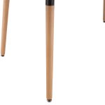 ΣΕΤ ΤΡΑΠΕΖΑΡΙΑΣ 5ΤΜΧ LUCIEN HM21183 MDF TOP & ΞΥΛΟ ΟΞΙΑΣ ΣΕ ΦΥΣΙΚΟ ΧΡΩΜΑ - Image 9