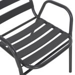 ΣΕΤ ΤΡΑΠΕΖΑΡΙΑΣ 5ΤΜΧ ADAM HM21219 ΚΑΡΕΚΛΕΣ ΜΕΤΑΛΛΙΚΕΣ & ΤΡΑΠΕΖΙ 110x60 ΓΚΡΙ - Image 4