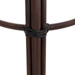 ΣΚΑΜΠΟ ΑΛΟΥΜΙΝΙΟΥ ΜΕΣ.ΥΨΟΥΣ CHINO HM6286.01 BAMBOO LOOK & TEXTILENE ΚΑΦΕ 43x43x65Υεκ - Image 7