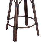ΣΚΑΜΠΟ ΑΛΟΥΜΙΝΙΟΥ ΜΕΣ.ΥΨΟΥΣ CHINO HM6286.01 BAMBOO LOOK & TEXTILENE ΚΑΦΕ 43x43x65Υεκ - Image 9