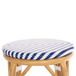 ΣΚΑΜΠΟ ΑΛΟΥΜΙΝΙΟΥ ΜΕΣ.ΥΨΟΥΣ CHINO HM6286.05 BAMBOO LOOK & TEXTILENE ΜΠΛΕ 43x43x65Υεκ - Image 5