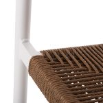 ΣΚΑΜΠΟ BAR ΑΛΟΥΜΙΝΙΟΥ GREGG HM5788.11 ΛΕΥΚΟ-ΜΠΕΖ ΤΗΣ ΑΜΜΟΥ ΣΥΝΘ.RATTAN 55x57x106Υεκ. - Image 9