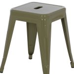 ΣΚΑΜΠΟ ΜΕΤΑΛΛΙΚΟ MELITA HM0096.43 ΣΕ DARK OLIVE ΧΡΩΜΑ 37x37x45Υεκ. - Image 5