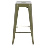 ΣΚΑΜΠΟ ΜΠΑΡ ΜΕΤΑΛΛΙΚΟ MELITA-PRO HM8642.43 ΣΕ DARK OLIVE 43x43x78Υεκ. - Image 3